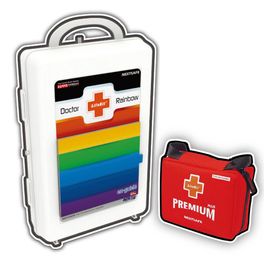 [NEXTSAFE] Doctor Rainbow N First Aid Kit-Medical Kits for Any Emergencies, Ideal for Home, Office, Car, Travel, Outdoor, Camping, Hiking, Boating-Made in Korea
